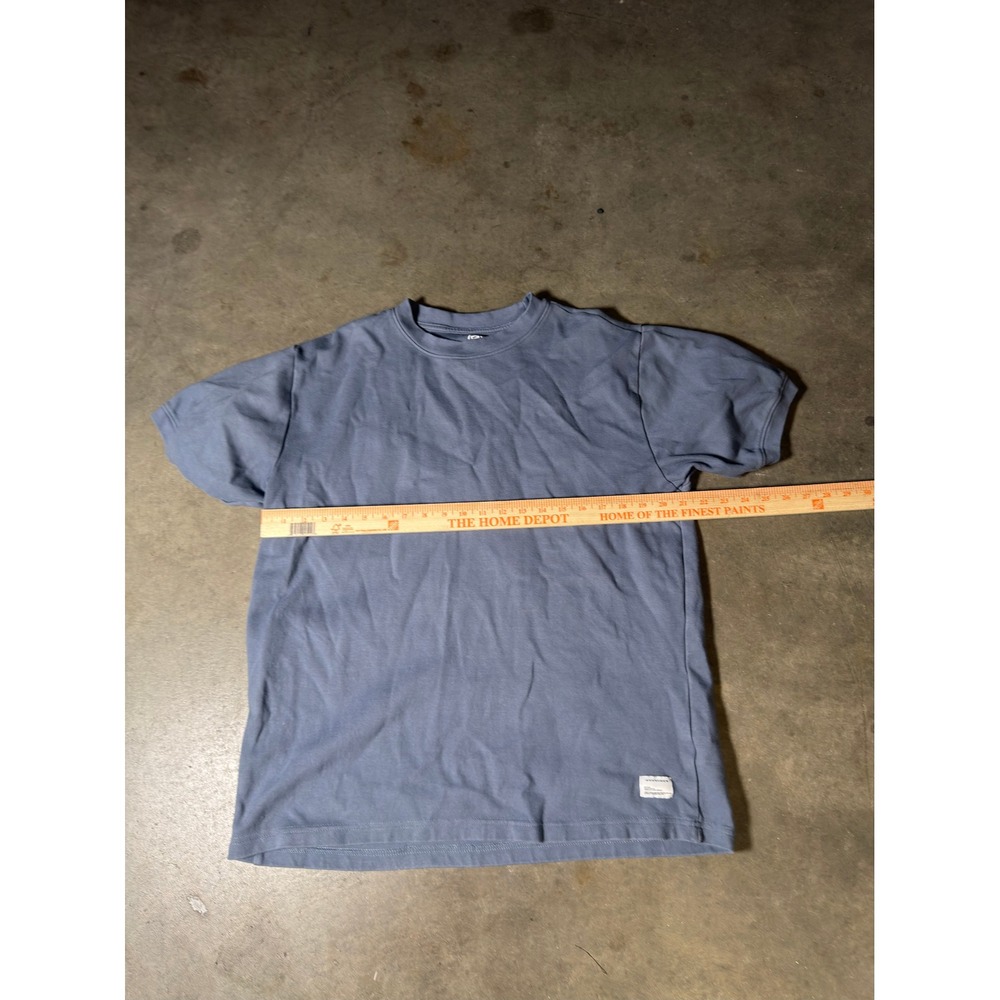 Encrypted Mens Blue Gray Short Sleeve Crew Neck T-Shirt Size 3X Fits Like XL